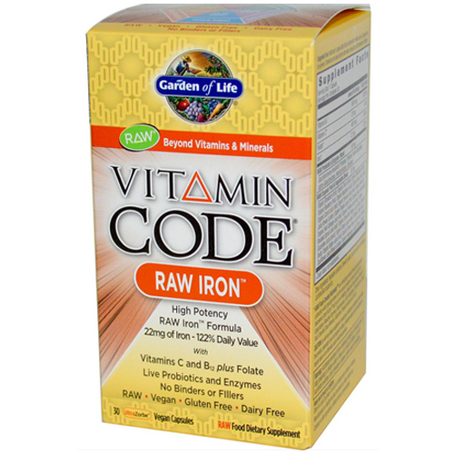 Vitamin Code Raw Iron Iron Supplements