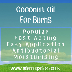 Coconut oil for burns