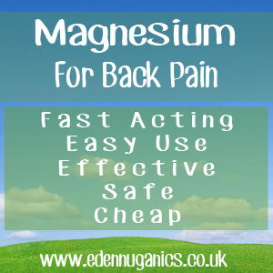 Back Pain And Magnesium Supplements