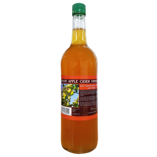 Natural Apple Cider Vinegar in a Glass Bottle