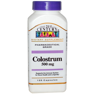21st Century Health Care Colostrum 120 500mg Capsules