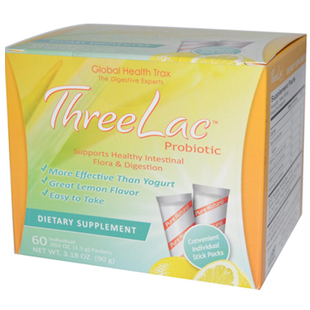 Global Health Trax ThreeLac Probiotic 60 Packets