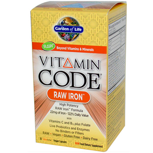 Garden of Life Vitamin Code Raw Iron 30 Vcaps