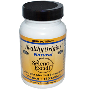 Healthy Origins Seleno Excell 180 200mcg Tablets