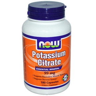 Now Foods Potassium Citrate 180 99mg Capsules