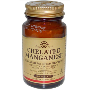 Solgar Chelated Manganese 100 Tablets